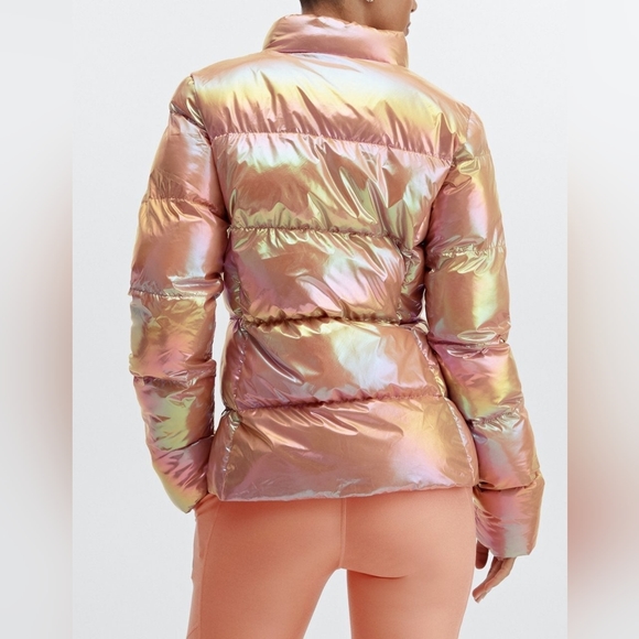 NWT Palmer Iridescent Copper Shine Puffer Coat M - Picture 3 of 16